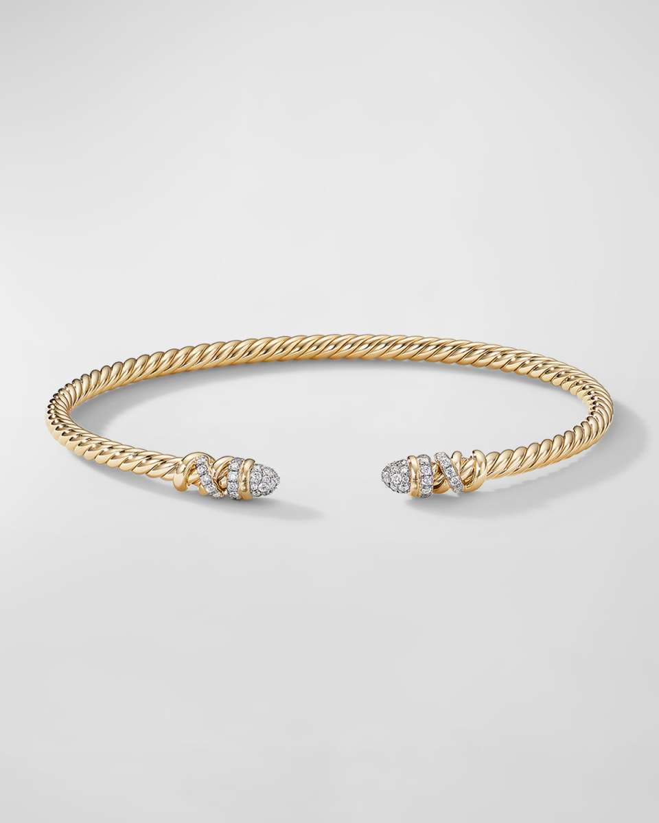 Petite Helena Bracelet with Diamonds in 18K Gold, 3mm, Siz